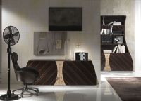 D501 Leather Desk with Steel Legs