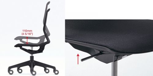 Okamura Cynara Chair Height adjustment