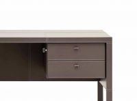 L101 Leather Desk with Drawer Box