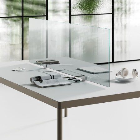 Meeting Desk with Glass Screen