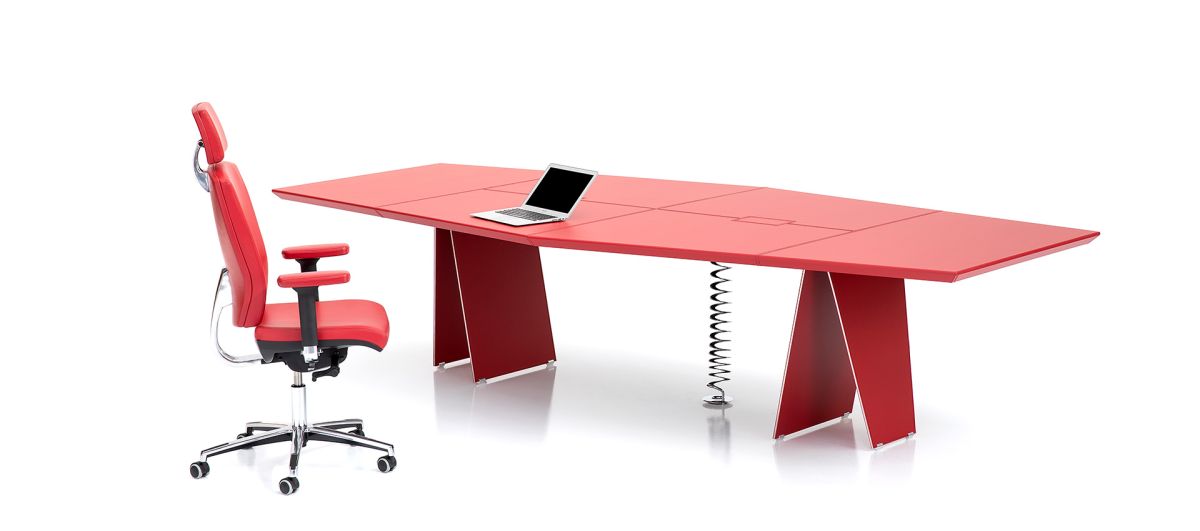 Red Meeting Table 320 cm