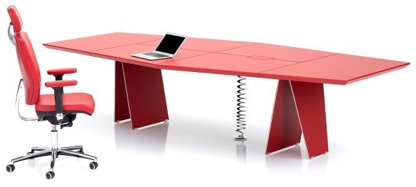 Red Meeting Table 320 cm