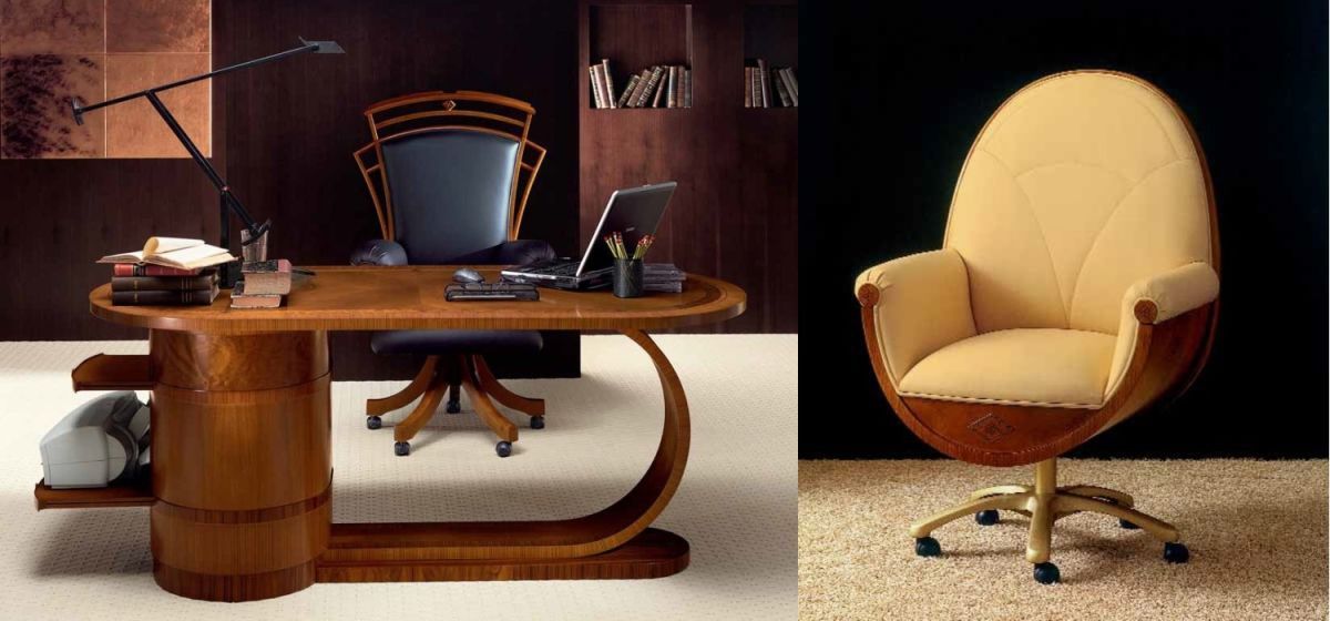 Classic Style Desk and Armchair